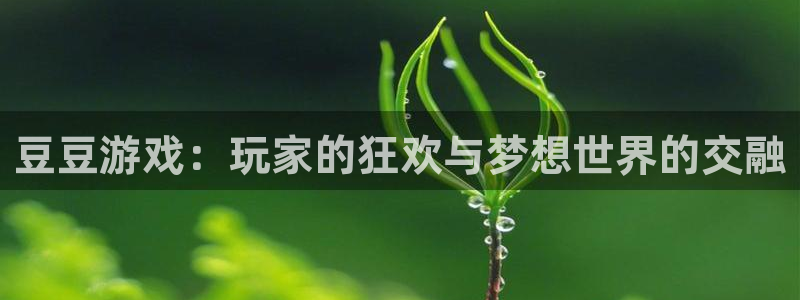 沐鸣2娱乐平台登录：豆豆游戏：玩家的狂欢与梦想世界的交融